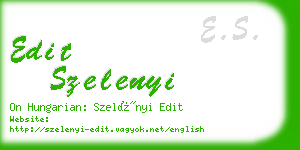 edit szelenyi business card